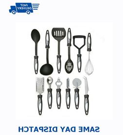 12Pcs Acciaio Inox Nylon Antiaderente Cucinare Utensile da S