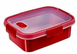 Rettangolare Vapore Plastica Rosso 21&nbsp;x 16