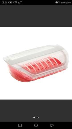 LEKUE CONTENITORE X COTTURA A VAPORE IN SILICONE TRASPARENTE