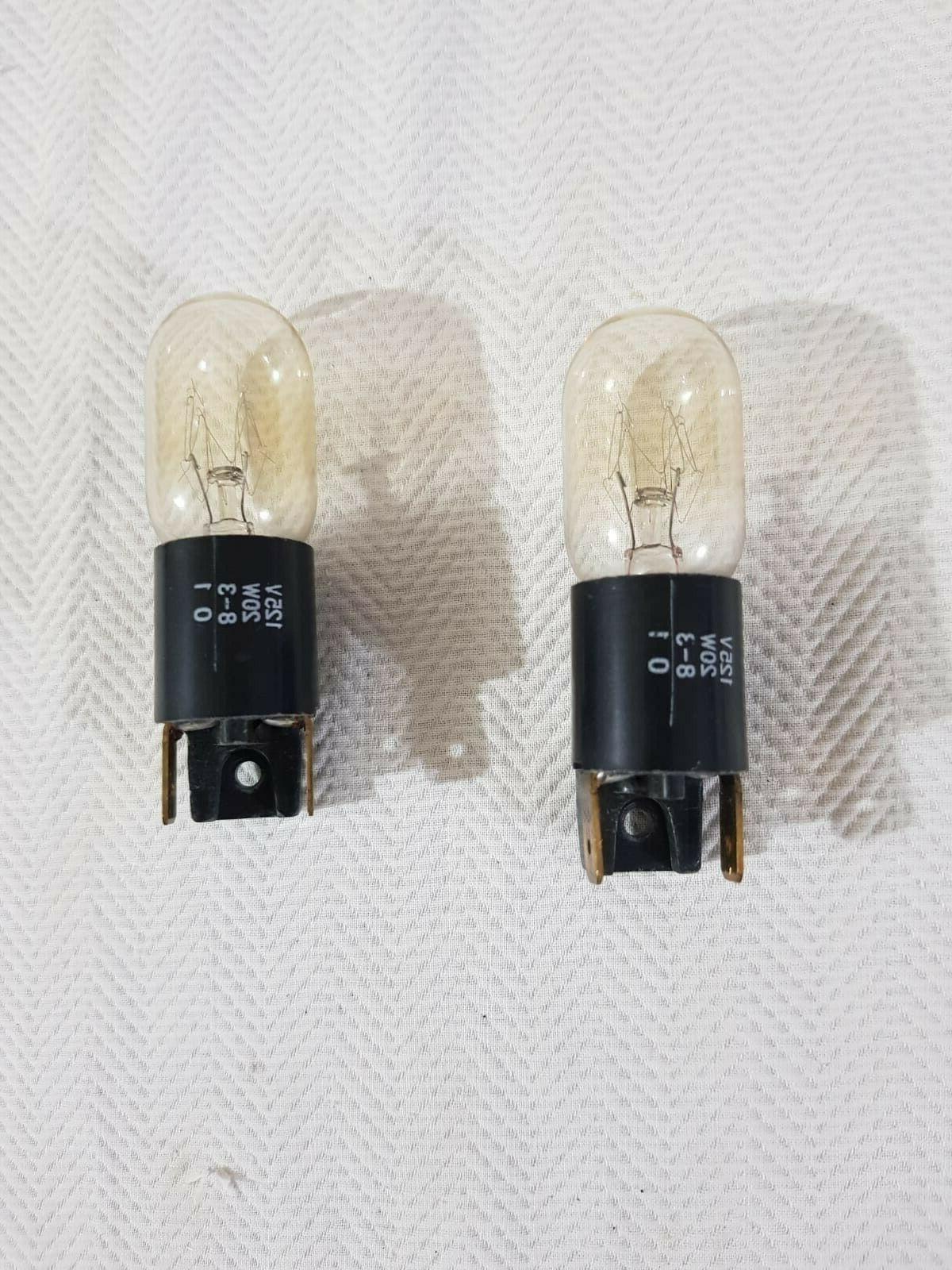 2 lampadine per microonde 20w 125v perfettamente
