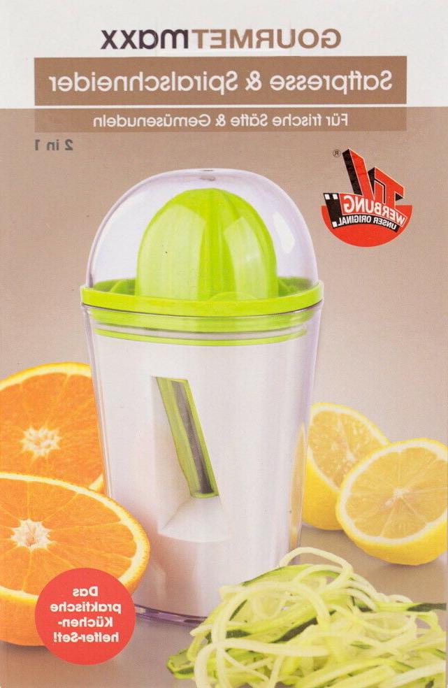 2in1 pressa per succo taglierino a spirale