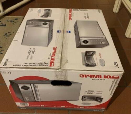 900w forno a microonde con grill argento