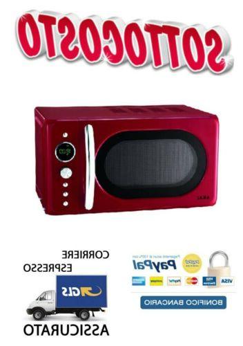 akmw203 rosso forno a microonde vintage 20