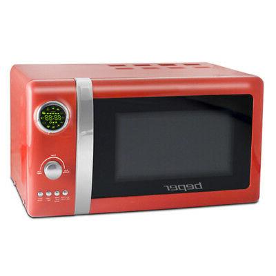 forno a microonde professionale rosso con grill