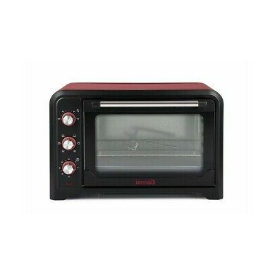 forno elettrico fe42 42 l nero rosso