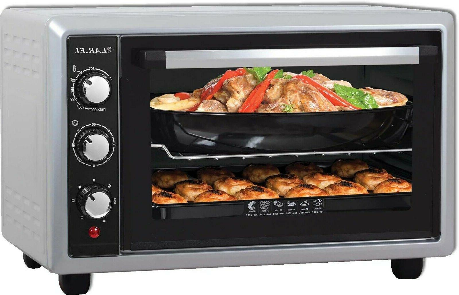 forno elettrico fornetto 28l silver 1300w ventilato