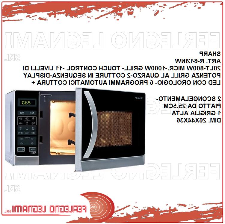 forno microonde con grill capacita 20lt 800w