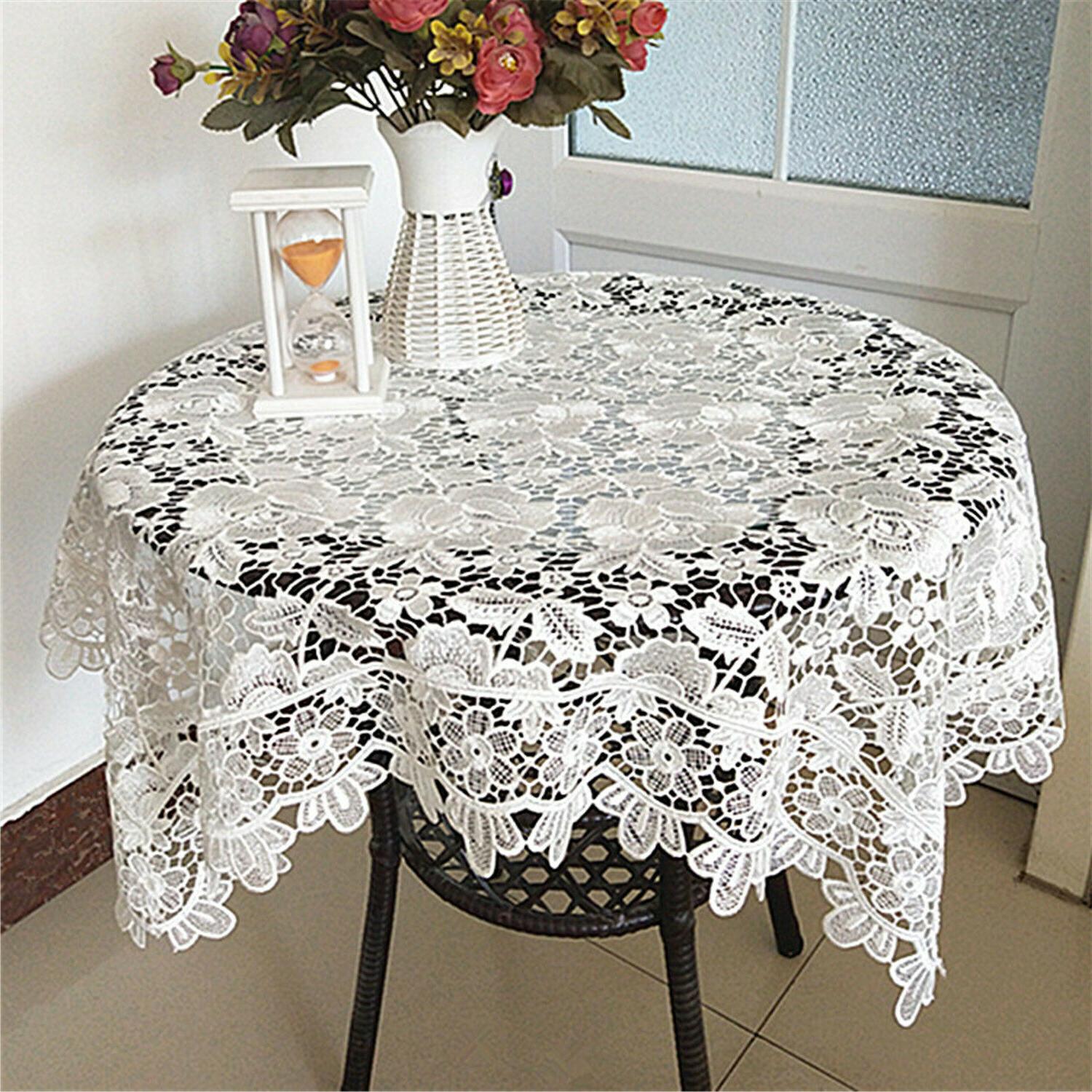 quadrato ricamo pizzo tavolo luogo tappetino fiori