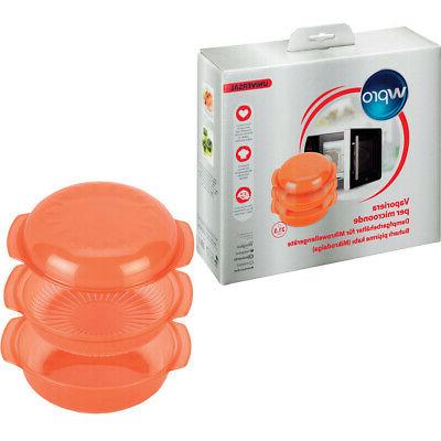 vaporiera tonda per microonde 1 5 lt
