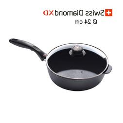 Swiss Diamond Padella Alta 24 cm C/Cop Antiaderente SD 6724D
