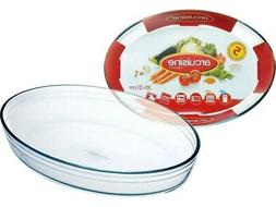 PIROFILA TEGLIA VETRO TRASPARENTE ARCUISINE OVALE CM. 30X21 