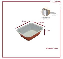 teglie da forno di alluminio usa e getta per micro onde in v