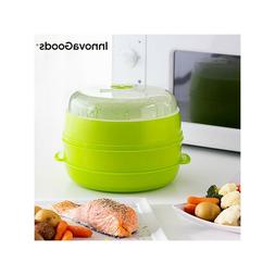 2 Livelli Cottura Vapore Fresh Riso Pasta Pesce Innovagoods