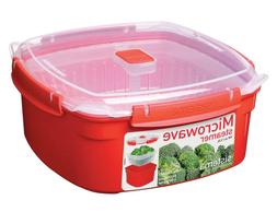 Vaporiera per Microonde, Cottura a Vapore,Cucina Dietetica, 